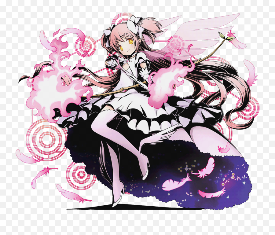 Kaname Madoka And Ultimate Mahou Shoujo - Divine Gate Transparent Png,Madoka Magica Transparent