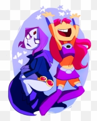 Download Starfire And Raven By Mewtant - Teen Titans Fanart png