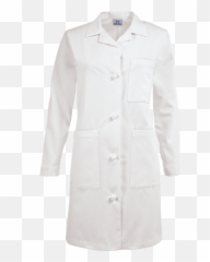 White Swan Meta Womenu0027s Knot Button Lab Coat - Long Sleeve Png,Lab Coat Png