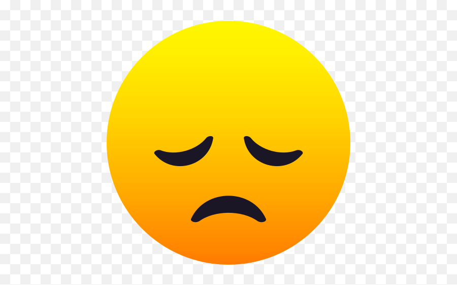 Emoji Disappointed Face - Smiley Png,Frowning Happy Face Icon