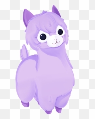Kawaii Pixel Purple Wallpapers - Cave Alpaca png