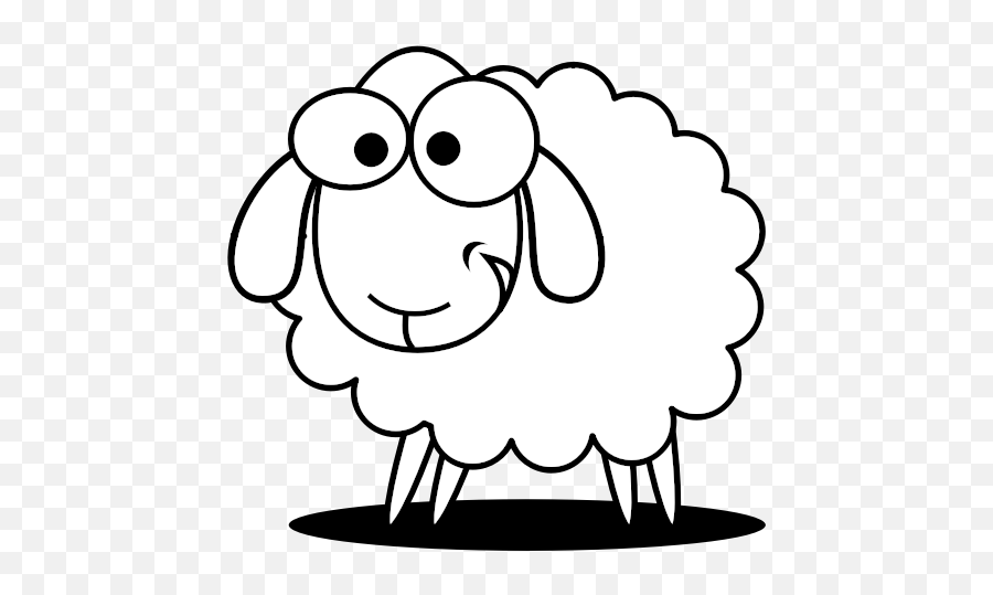 Happy Sheep Icon Vector Image - Baba Black Sheep Drawing Clip Art Sheep Black And White Png,Sheep Icon
