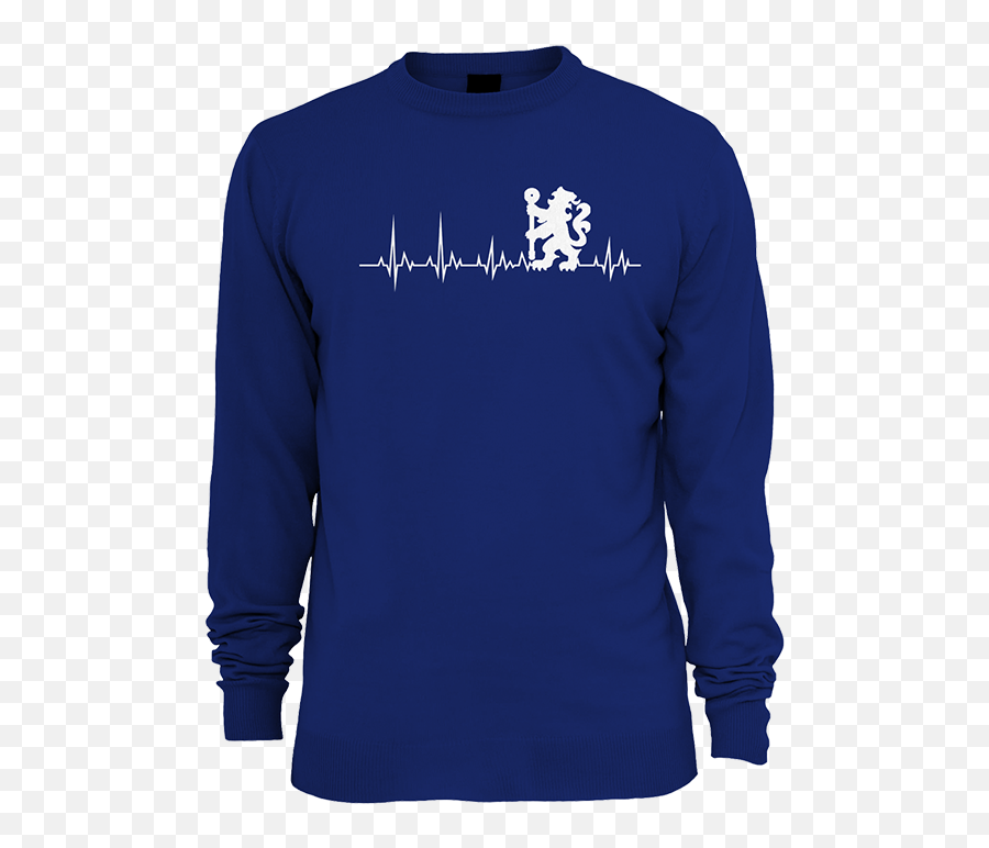 Buy Printed Sweatshirts Chelsea Fc Heartbeat Sweatshirt - Christmas Jumper Png,Chelsea Fc Logo