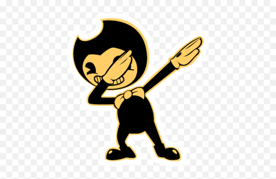 Dabbing Bendy Sticker - Bendy And The Ink Machine T Shirt Png,Bendy Icon