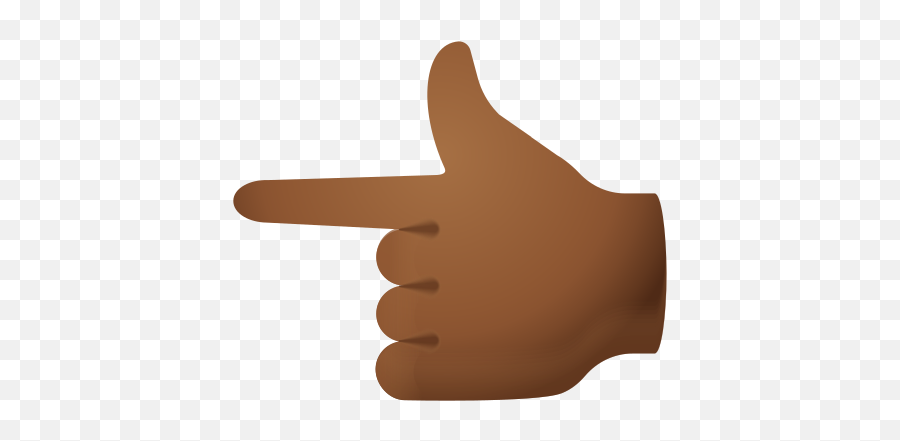 Backhand Index Pointing Left Medium Dark Skin Tone Icons Im - Sign Language Png,Daumen Hoch Icon