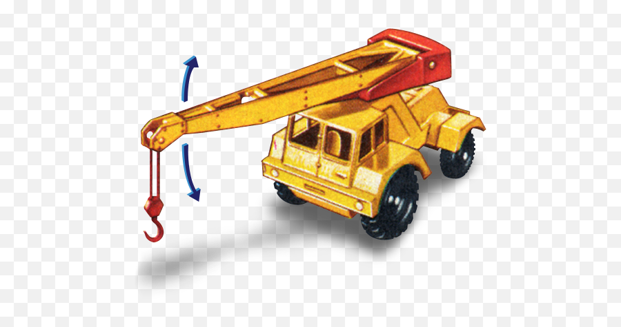 Jumbo Crane With Movement Icon - 1960s Matchbox Cars Icons Matchbox Peterbilt Cement Mixer Highway Crew Png,Movement Icon