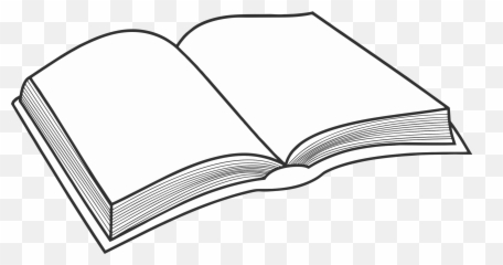 Clipart Png Download Free Art - Simple Open Book Drawing