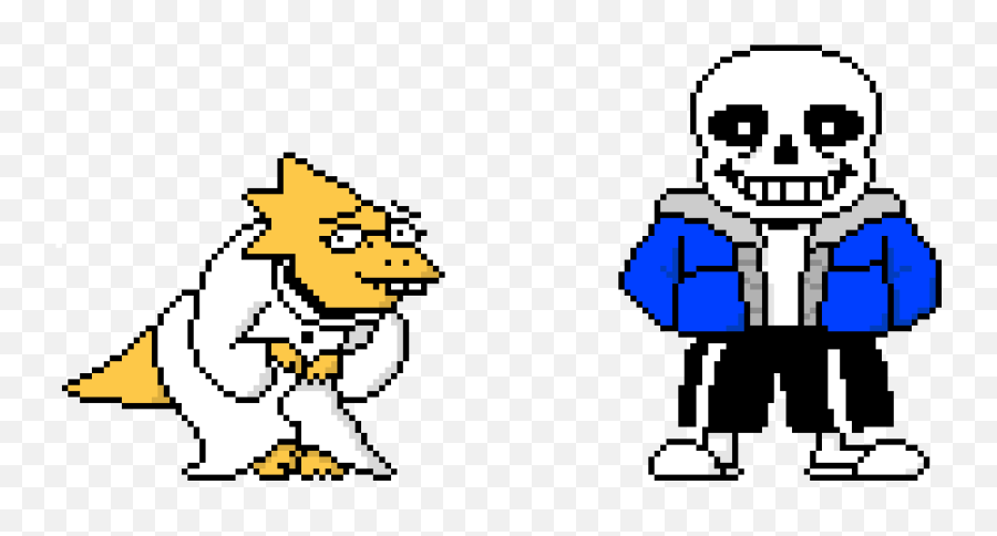 Pixel Art Gallery - Sans Undertale Color Png,Alphys Undertale Icon