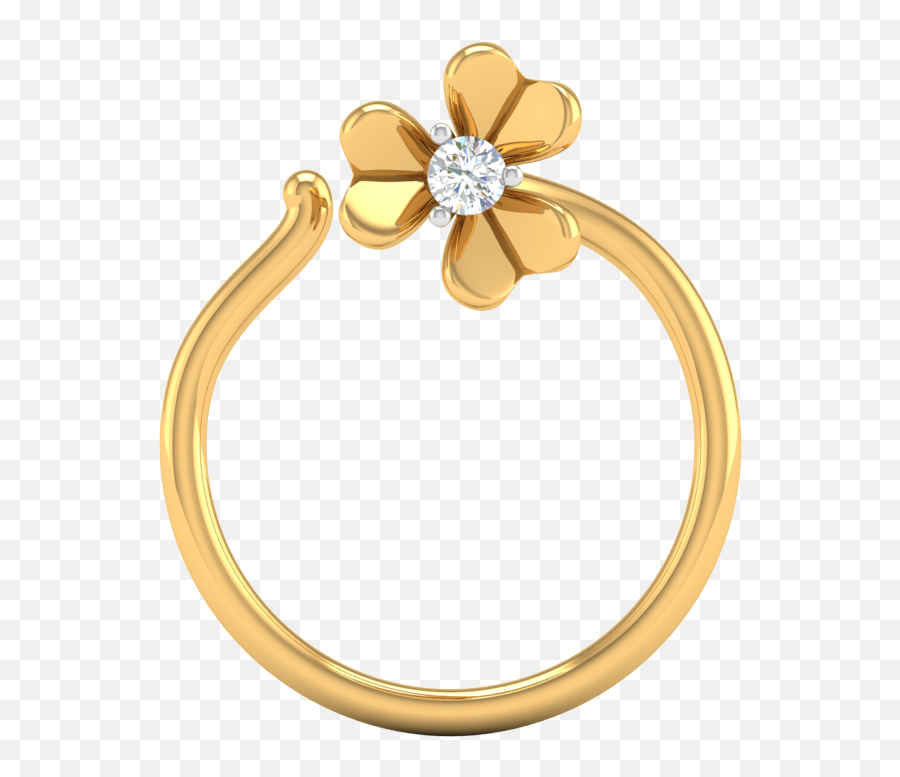 Buy Diamond Nose Pins Online Kisna Jewellery - Engagement Ring Png,Nose Ring Png