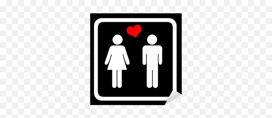 Sticker Toilet Sign - Pixersus Welcome To Life Pick A Difficulty Png,Ladies Toilet Icon