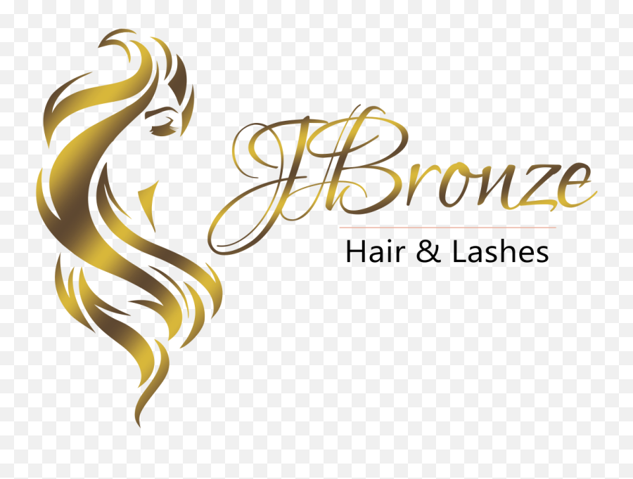 Jbronze Hair And Lashes - Gold Transparent Hair Logo Png,Hair Logo