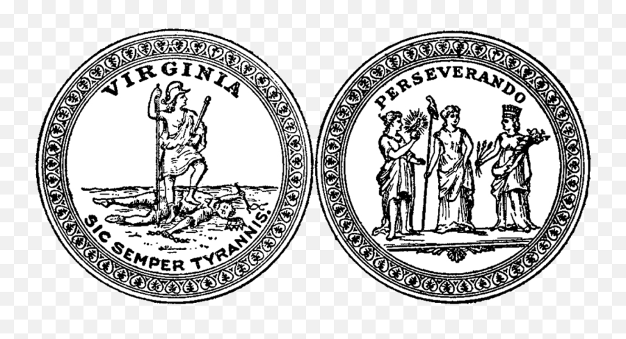 Download Seal Of Virginia Obverse And Reverse - State Of Reverse Seal Of Virginia Png,Virginia Icon