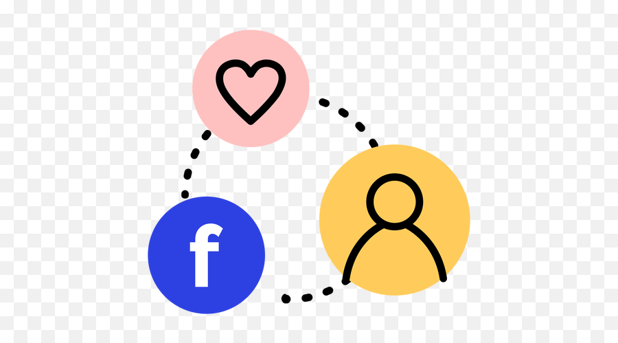 Icon Heart Facebook User Connection - Facebook Users Icon Png,Facebook Heart Png