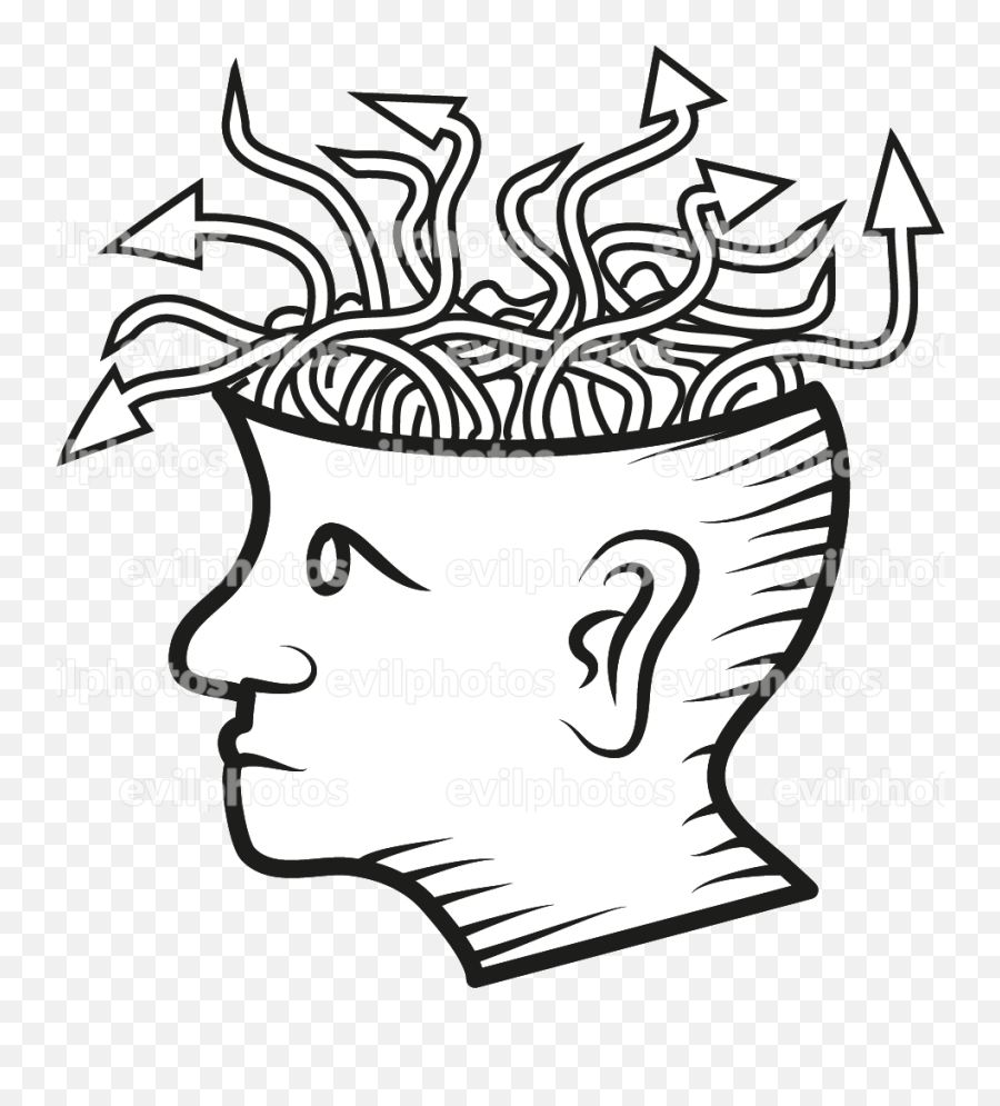 Brain Drawing - Brain Drawing Png,Brain Outline Png