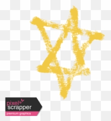 Xy - Marker Doodles Yellow Star 2 graphic by Melo Vrijhof Hand Drawn In png