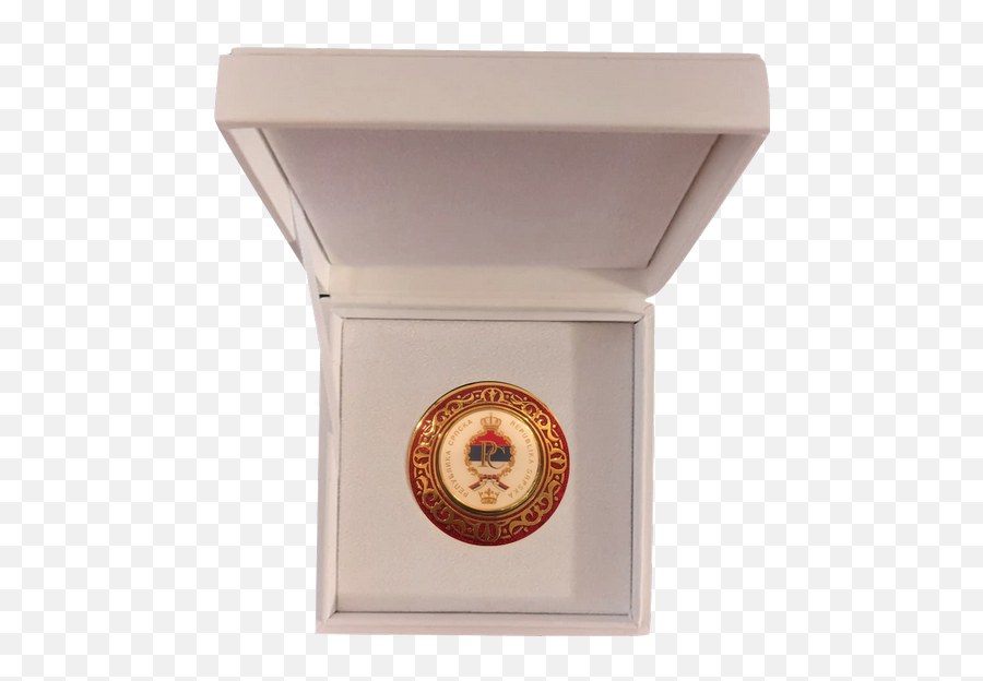 Medallion In Leather Box - Gold Medal Png,Medallion Png