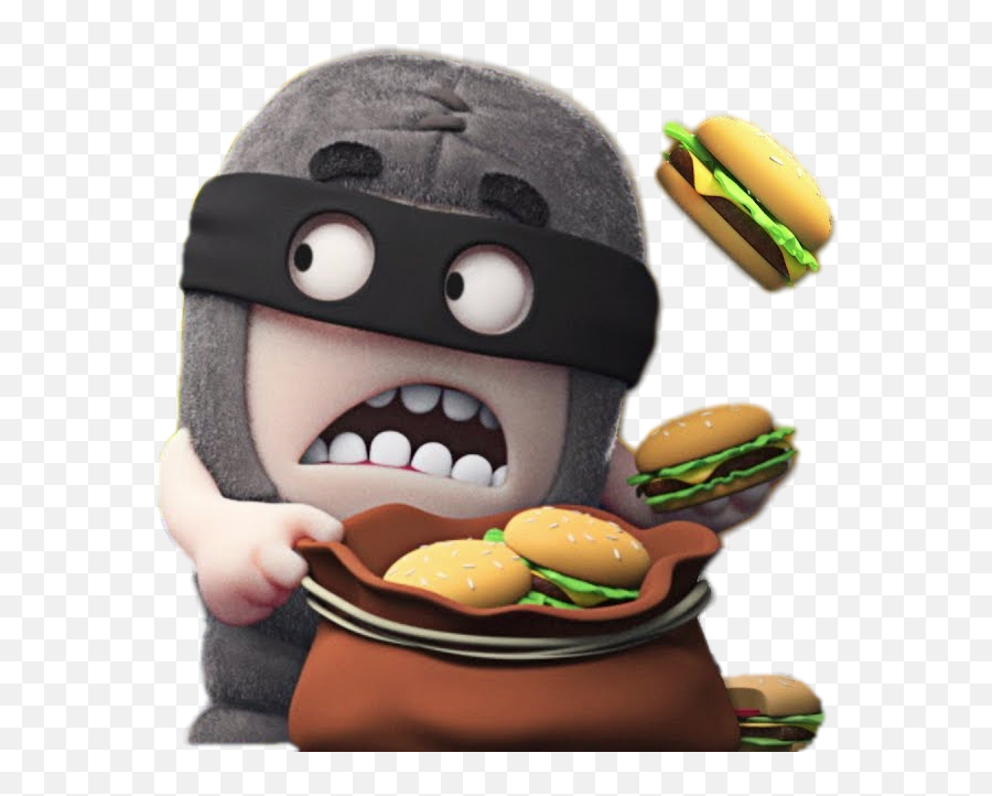 Oddbods Hamburger Thief Png Image Transparent