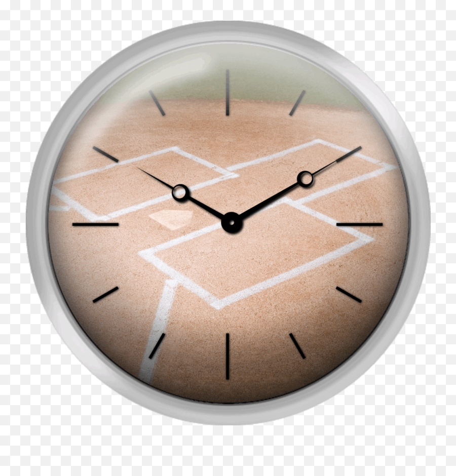 Xpress Clocks - Gallery Home Plate Of Baseball Diamond Easter Clock Png,Home Plate Png