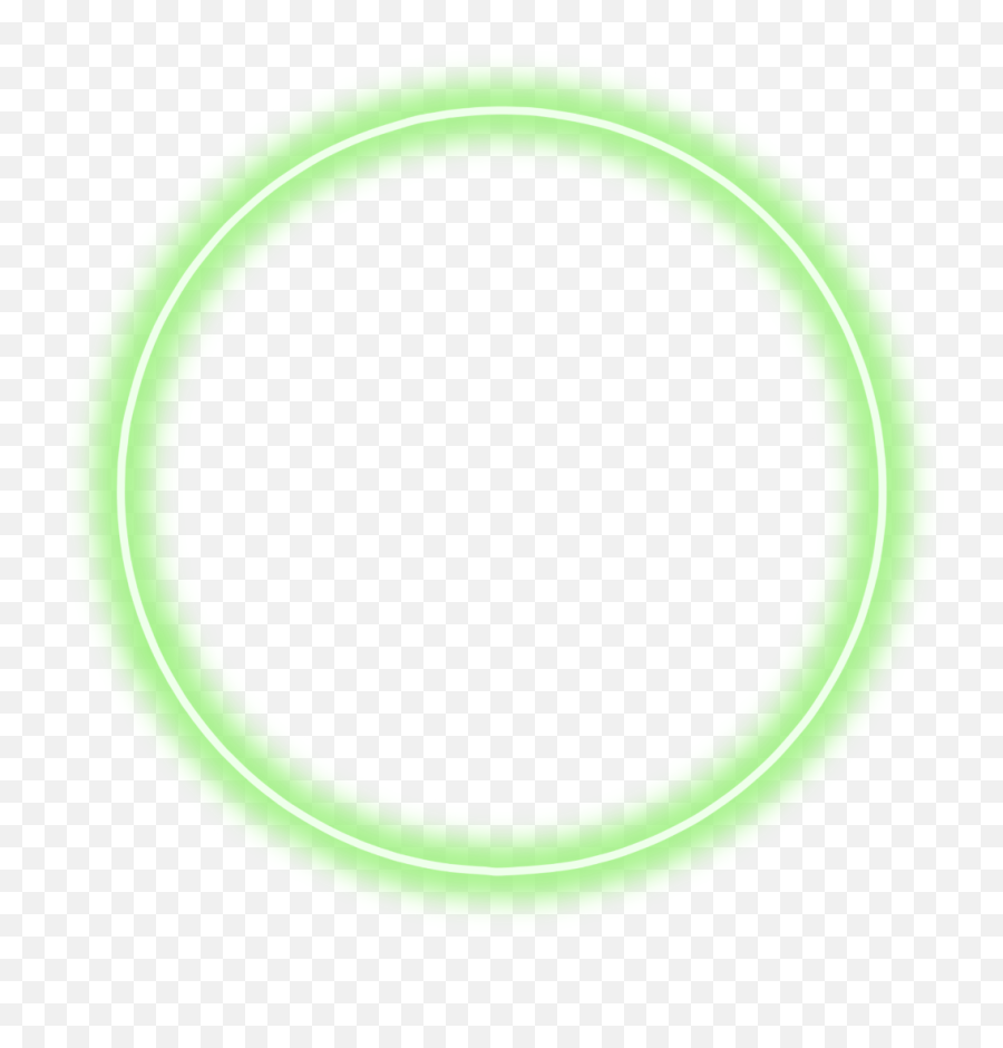 Transparent Neon Green Circle Png - Green Neon Circle Transparent,Green Glow Png