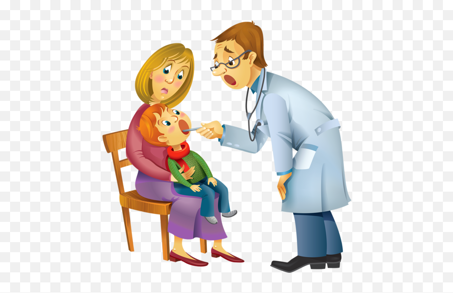 Download Doctor Kids Png And Clipart - Child And Doctor Cartoon Child And Doctor,Doctor Clipart Png