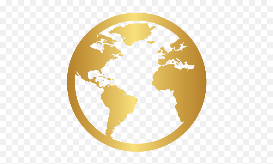Blunation Tier Benefits - High Resolution World Map Vector Png,Gold Globe Png