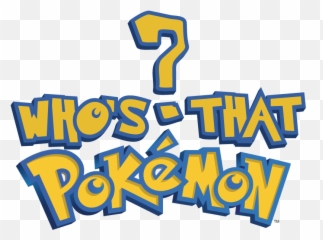 Whos That Pokemon Png