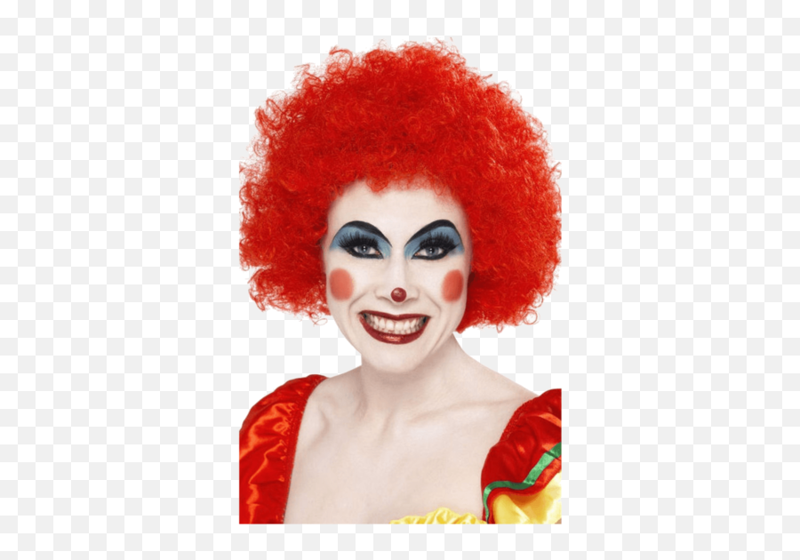 Download Funky Afro Red Wig Perfect For Clowns Or Seventies - Red Clown Wig Png,Clown Hair Png