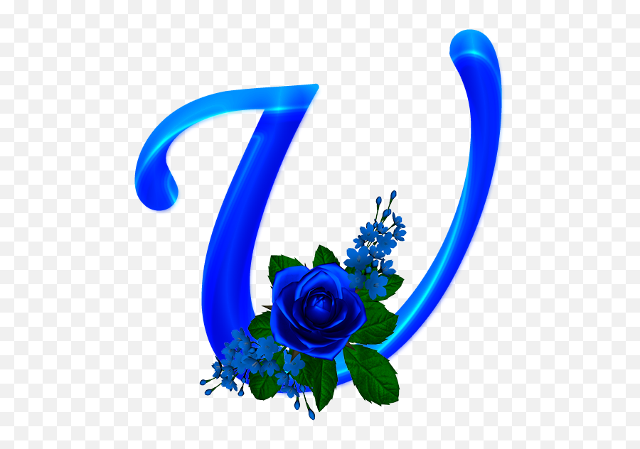 Alfabeto Decorativo Rosas Png Cute Emoji Wallpaper Flower - Transparent  Blue Rose Png,Letters Png - free transparent png images 