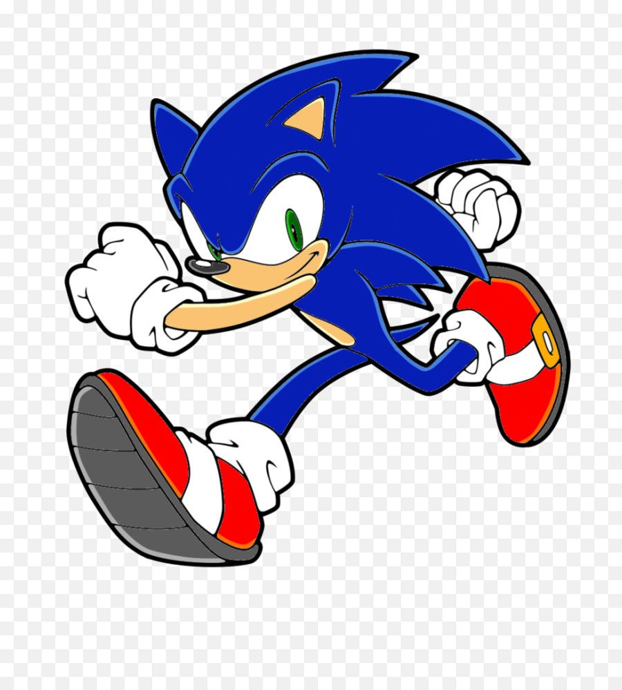 Sonic The Hedgehog Clipart Color - Sonic The Hedgehog Coloring Pages Png,Sonic Running Png
