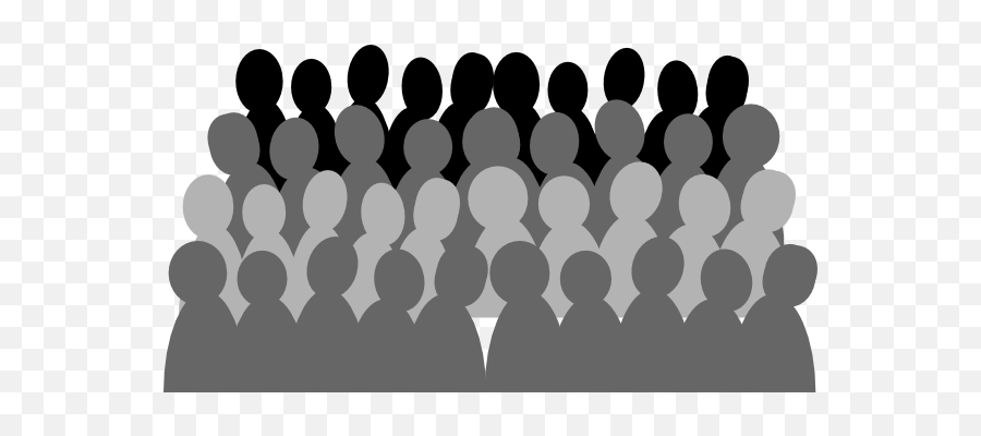 Audience Photo Reference Graphic Image Backdrops - Crowd Clipart Black And White Png,Crowd Silhouette Png