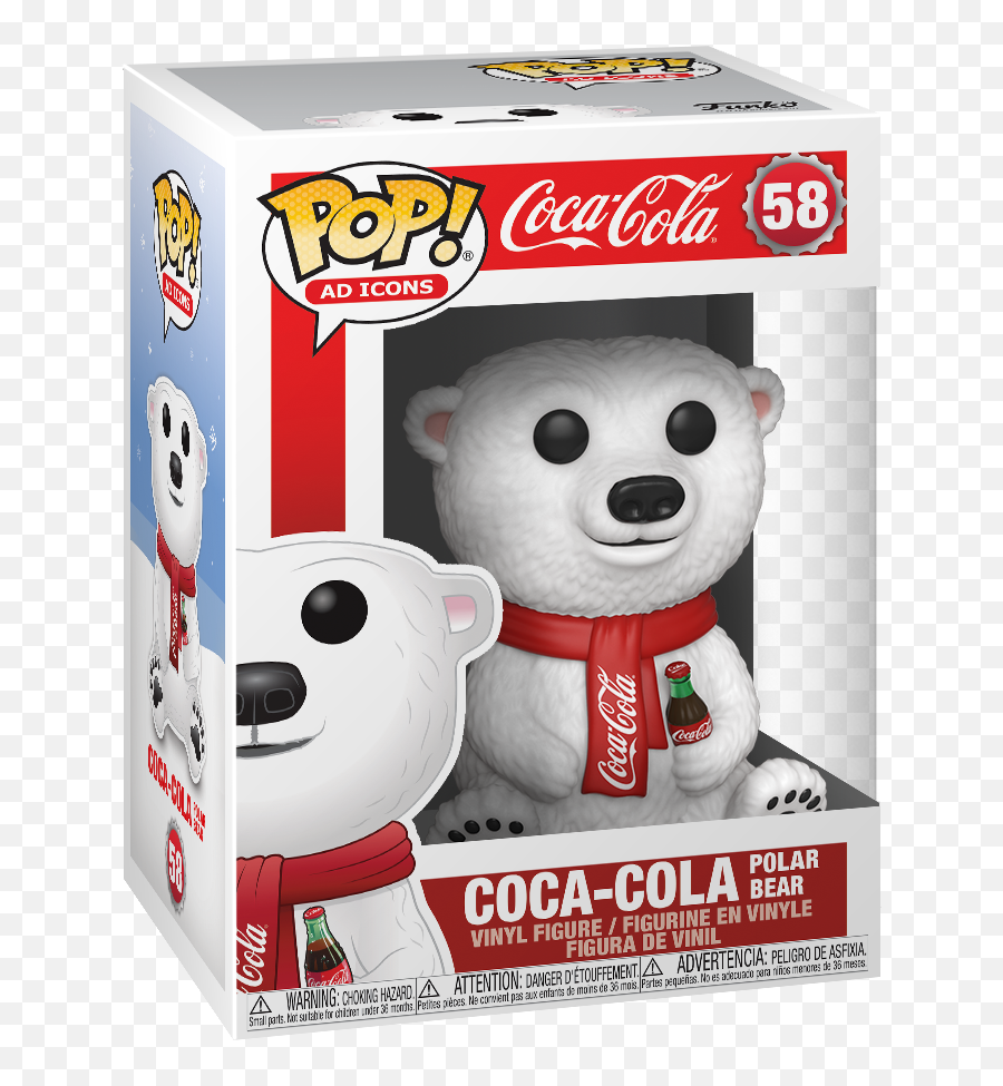 Funko Pop Ad Icons Coca - Cola Polar Bear Coca Cola Bear Funko Pop Png,Walmart Icon Png