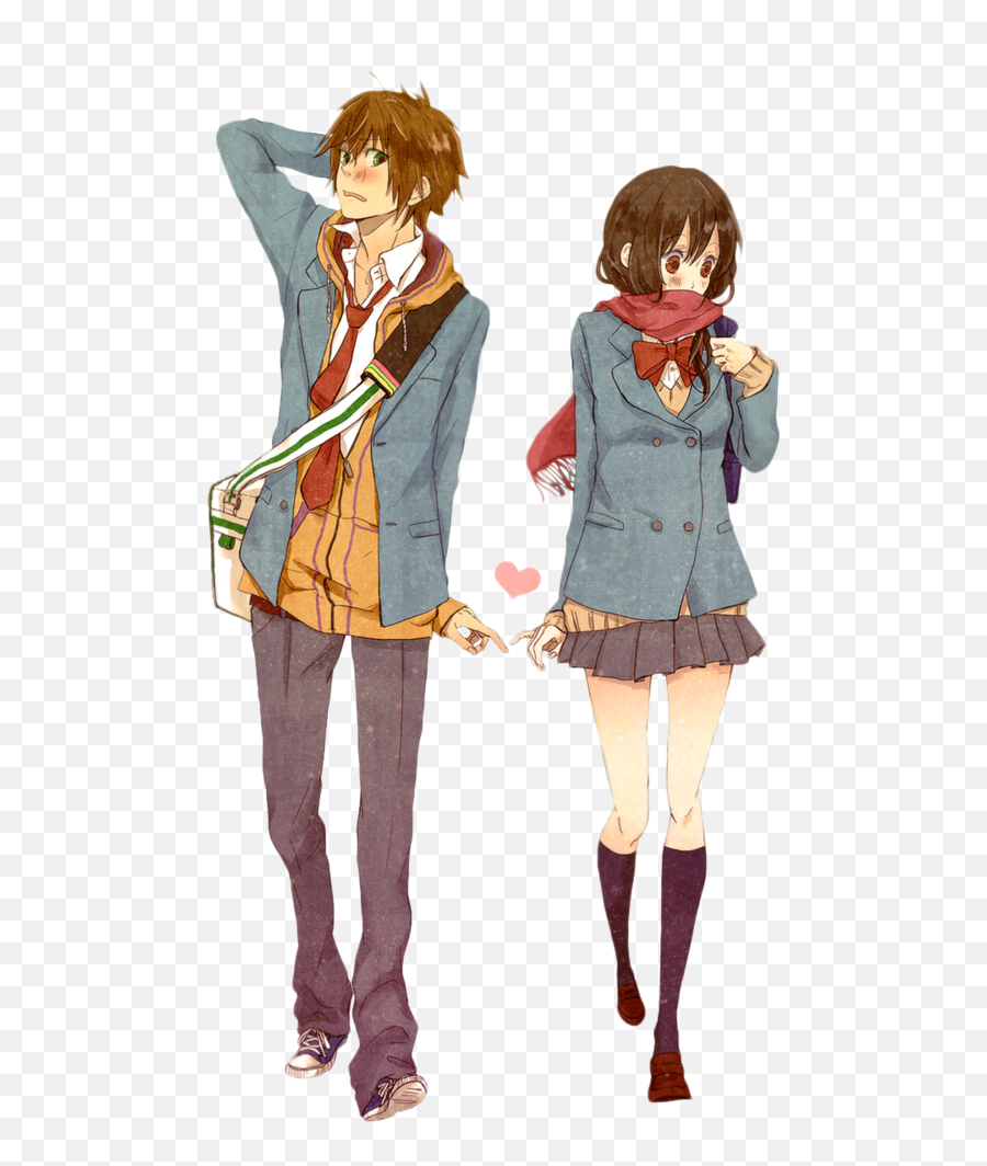 Anime Love Couple Transparent Background Png Mart - Shy Cute Anime Couples,Anime  Boy Transparent - free transparent png images 
