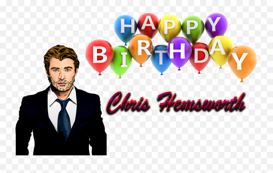 Download Chris Hemsworth Free Png - Balloon,Chris Hemsworth Png