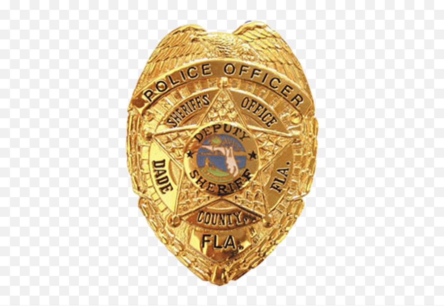 Download Badge Of The Miami Miami Dade Police Badge Png Police Badge Transparent Free Transparent Png Images Pngaaa Com - police badge roblox