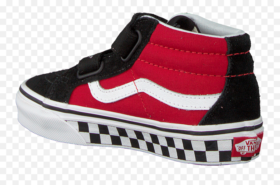 Red Vans Sneakers Uy Sk8 - Mid Reissue Logo Pop Omodacom Png,Vans Shoes Logo