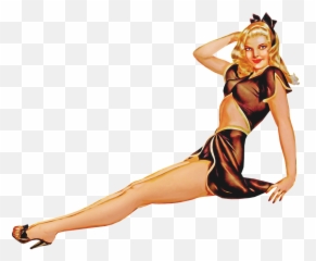 Retro Pin Up Girl 1950s 1940s - Pin Up Vintage Png,Pin Up Girl Png