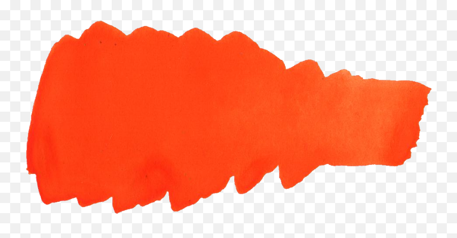 Orange Paint Stroke Png Transparent - Orange Paint Stroke Png,Transparent Brush Stroke