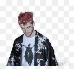 Download Lilpeep Peep Aesthetic Pink - Lil Peep Red Hair Png,Peep Png