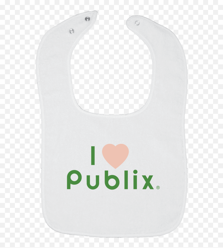 I Heart Publix Bib - Solid Png,Publix Logo Png