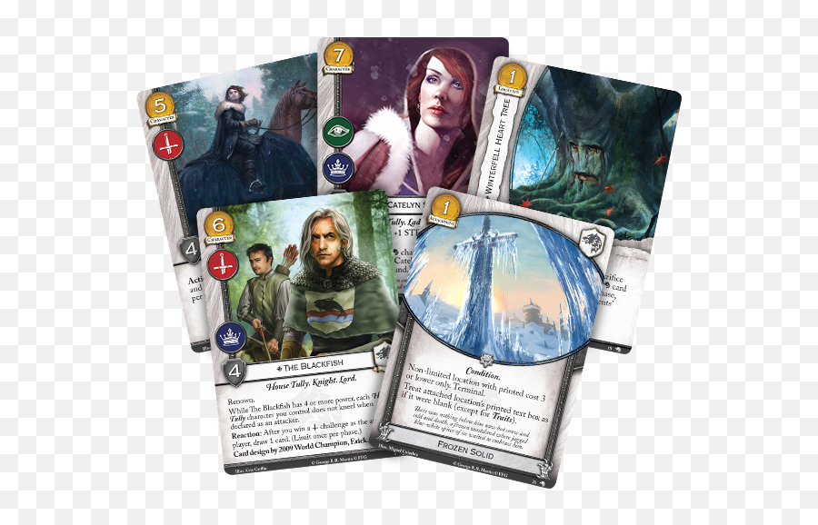 Winter Is Coming For Game Of Thrones The Card Second - Game Of Thrones The Card Game Second Edition Png,Game Of Thrones Wolf Logo