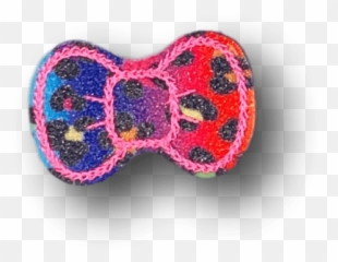 Lisa Frank Inspired Felt Clip Bow - Girly Png,Lisa Frank Png