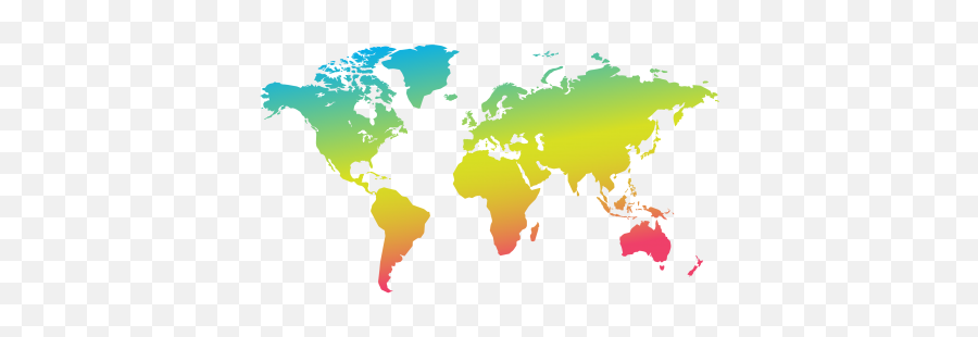 World Map Rainbow Png - World Map Png,Transparent Rainbow Png