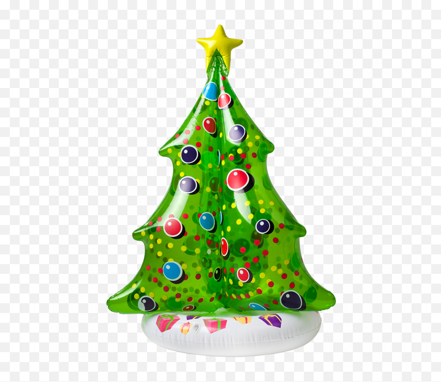 Sunsplash Inflatable Floating Christmas Tree - Floating Christmas Tree For Pool Png,Christmas Ornament Transparent