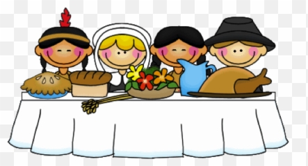 Happy Thanksgiving Free Clip Art - Thanksgiving Feast Clip Art png