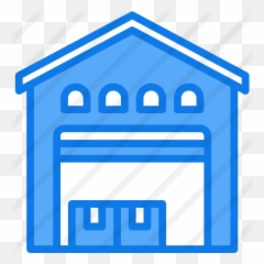 Warehouse - Free buildings icons Icon Png Blue