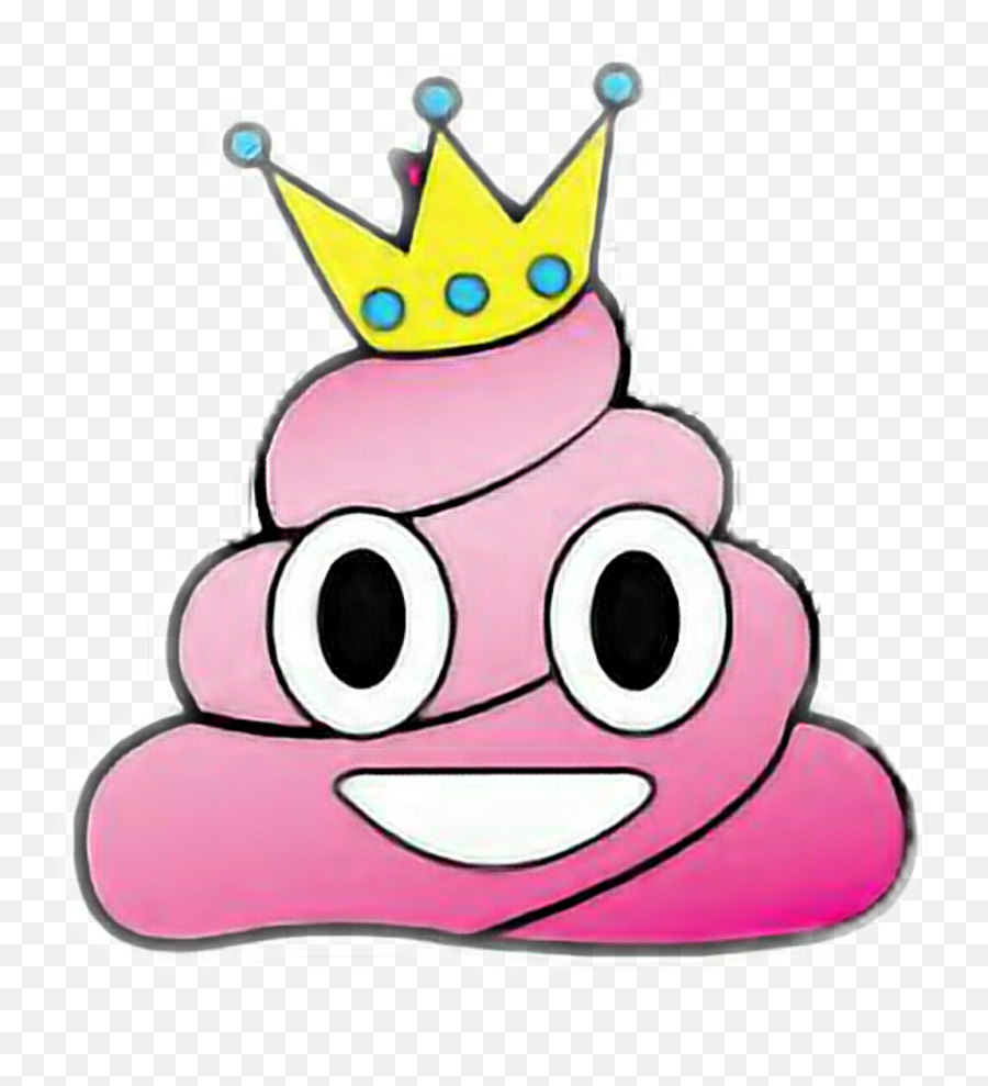 Princess Sticker - Pink Poop Emoji Png,Poop Emoji Transparent