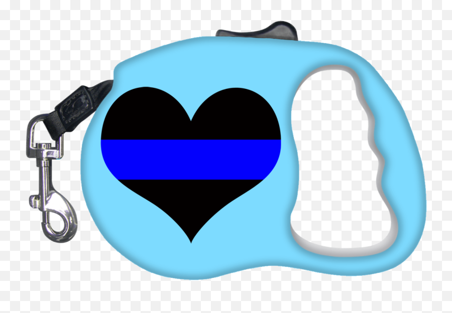 Thin Blue Line Heart Dog Leash Clipart - Full Size Clipart Dog Leash Mockup Free Png,Heart Transparents