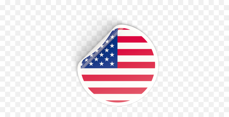 Round Sticker - Round Flags Stickers Png,Us Flag Icon Png