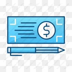 Download Bank Check Payment Vector Icon Inventicons Png