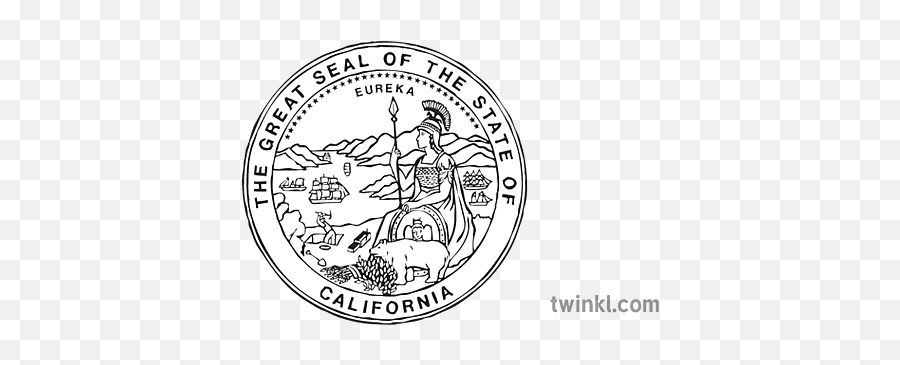 Sêl O California Eicon Symbol Athena - Great Seal Of The State Of California Png,Athena Icon